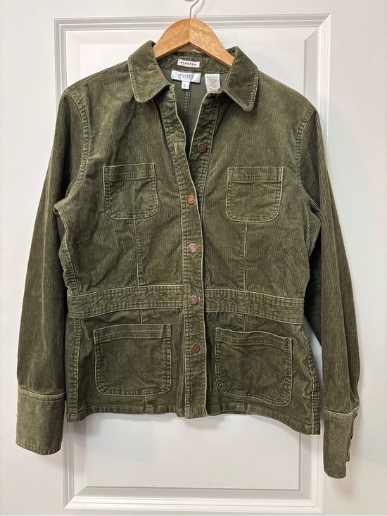 Jones New York Jackets & Blazers - Jones New York Sport Olive Green Corduroy Jacket, Size L (w/ flaw)